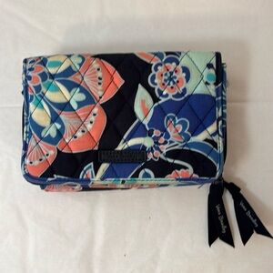 Vera‎ Bradley Lotus Flower Swirl Accordion Wallet Clutch Card Holder Quilted